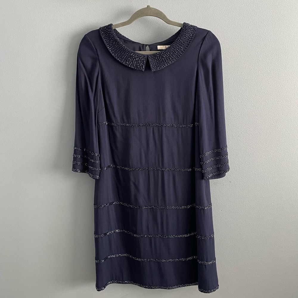 Navy blue Boden Beaded Dress